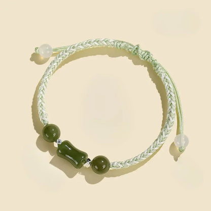 Bamboo Joint Hetian Jade Bracelet‌ - Growth & Friendship Gift | STAR8S