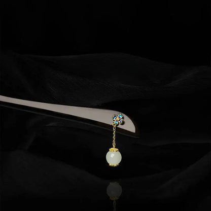 Black Sandalwood New Chinese Vintage Hairpin Premium Bun Accessory Gift - STAR8S