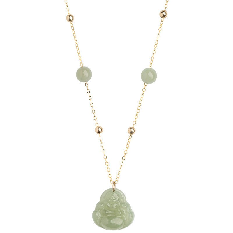 buddha necklace jade - heitian laughing buddha jewelry | star8s