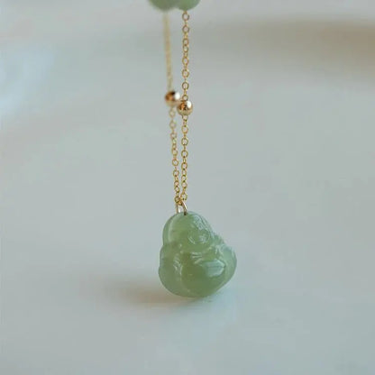 Buddha Necklace Jade - Heitian Laughing Buddha Jewelry | STAR8S - STAR8S