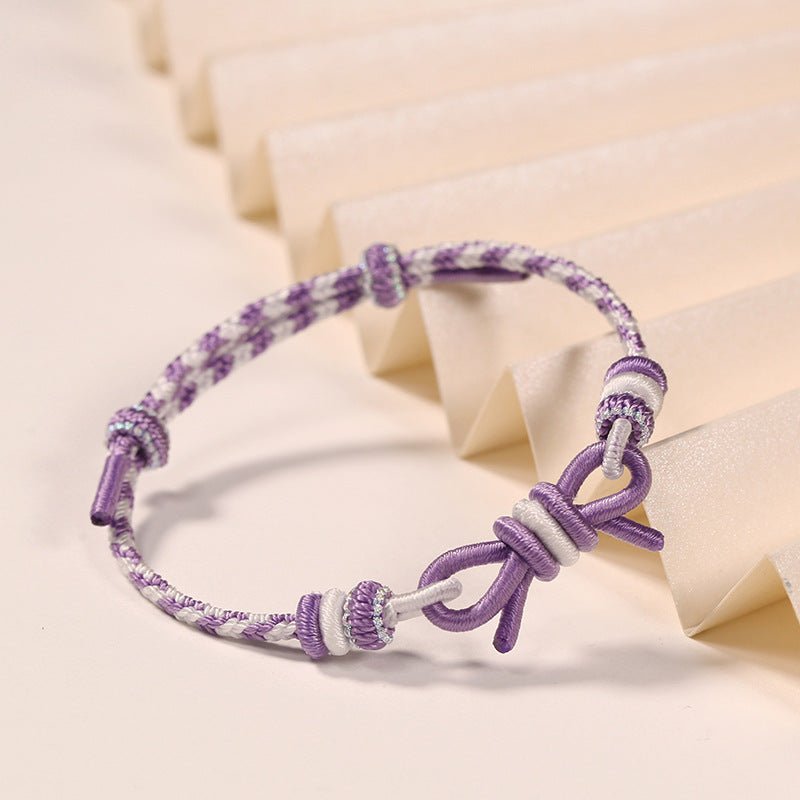 Butterfly Good Luck Red String Bracelet: Anime Character Personalized Bow Tie | STAR8S