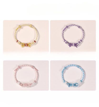 Butterfly Good Luck Red String Bracelet: Anime Character Personalized Bow Tie | STAR8S