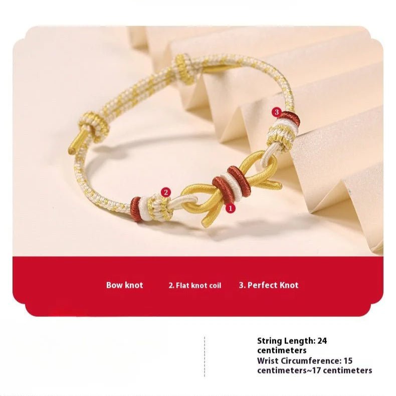 Butterfly Good Luck Red String Bracelet: Anime Character Personalized Bow Tie | STAR8S - STAR8S