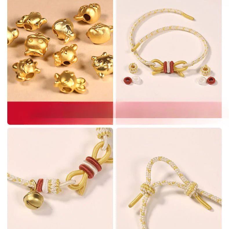 Butterfly Good Luck Red String Bracelet: Anime Character Personalized Bow Tie | STAR8S - STAR8S