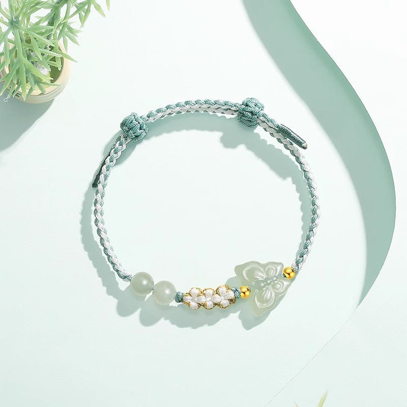 Butterfly Jade Bracelet‌ - Handmade Hetian Jade Birthday Gift | STAR8S