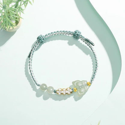 Butterfly Jade Bracelet‌ - Handmade Hetian Jade Birthday Gift | STAR8S