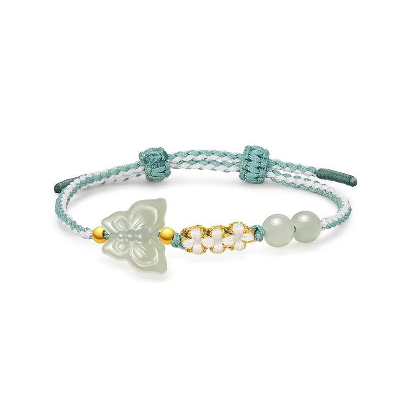 butterfly jade bracelet‌ - handmade hetian jade birthday gift | star8s