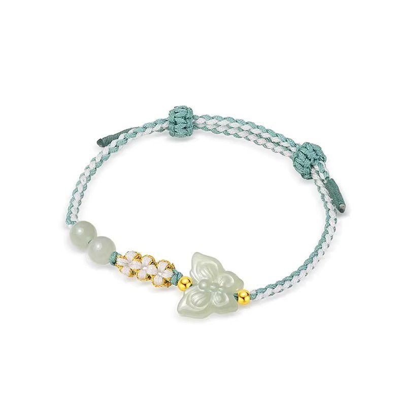 butterfly jade bracelet‌ - handmade hetian jade birthday gift | star8s