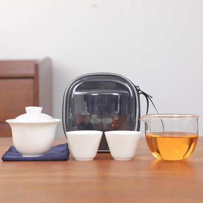 Ceramic Travel Tea Set Portable Outdoor Kuaike Cup Tea Set - STAR8S