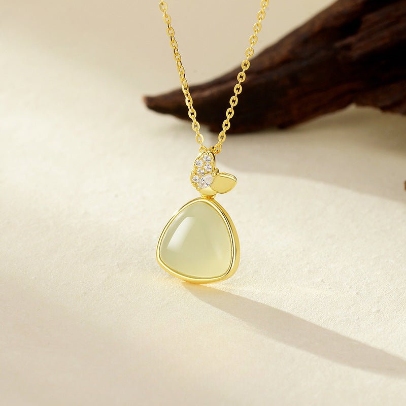 charming china jade necklace: double flying butterfly hetian jade s925 silver | star8s