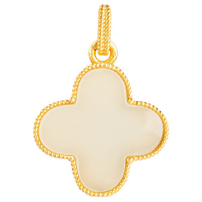 Charming White Jade Necklace: Clover Hetian Women S925 Necklace |  STAR8S