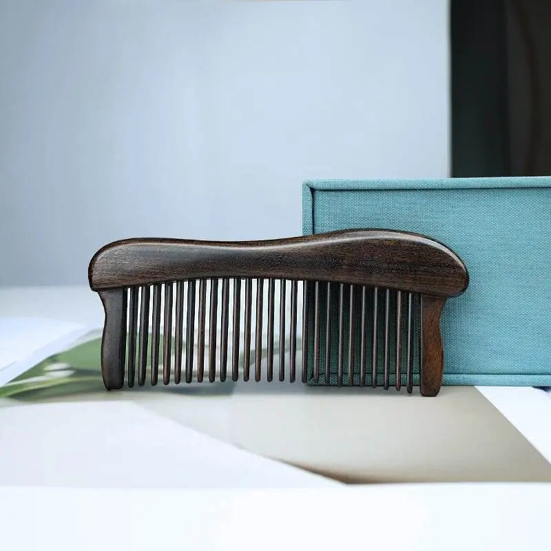chinese hair comb – green sandalwood massage gift, elegant & charming hair care - star8s