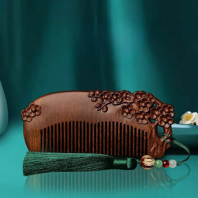 chinese hair comb – sandalwood gift for her, thoughtful & charming beaut - star8s