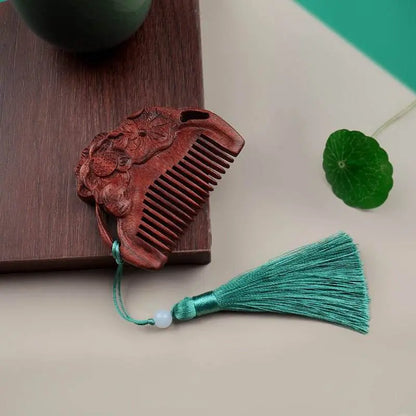 Chinese Hair Comb – Vintage Carved Mini Gift, Elegant & Romantic Hair Care - STAR8S