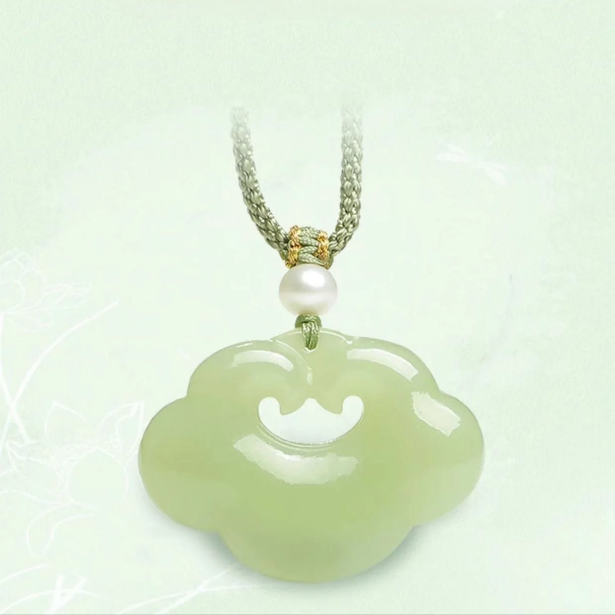 Chinese Jade Necklace - Heitian Ruyi Lock Pendant for Women's Protection | STAR8S - STAR8S