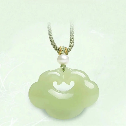 Chinese Jade Necklace - Heitian Ruyi Lock Pendant for Women's Protection | STAR8S - STAR8S