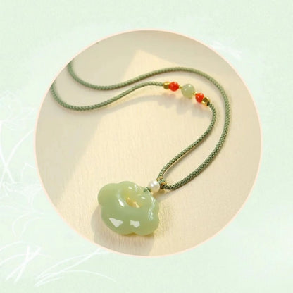Chinese Jade Necklace - Heitian Ruyi Lock Pendant for Women's Protection | STAR8S - STAR8S