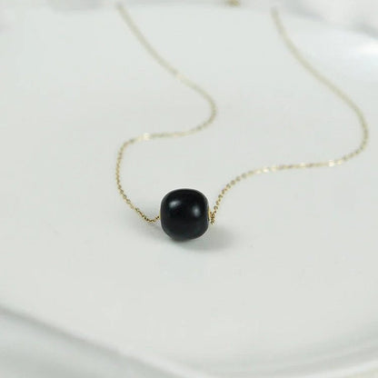 Chinese Jade Necklace with Heitian Black Snake Chain | STAR8S - STAR8S