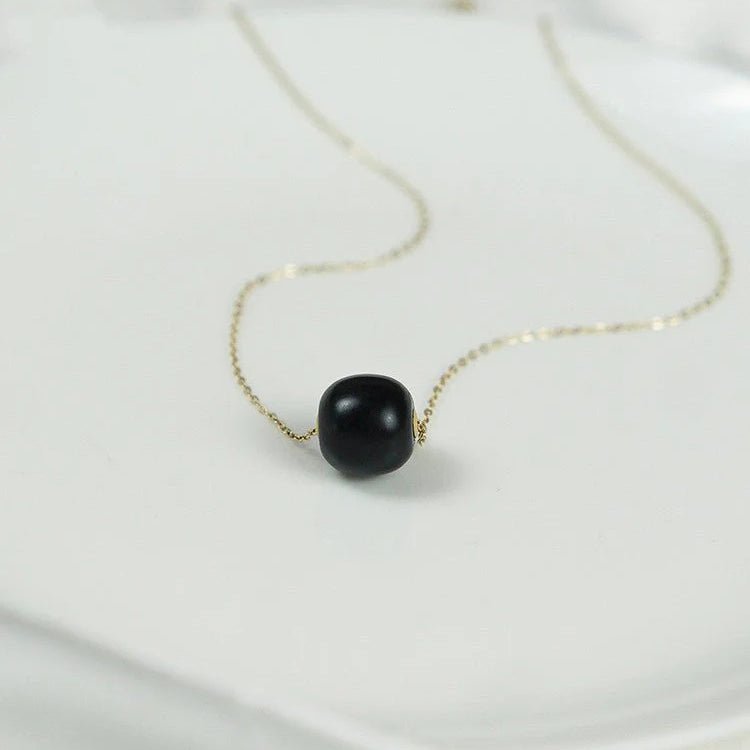 Chinese Jade Necklace with Heitian Black Snake Chain | STAR8S - STAR8S