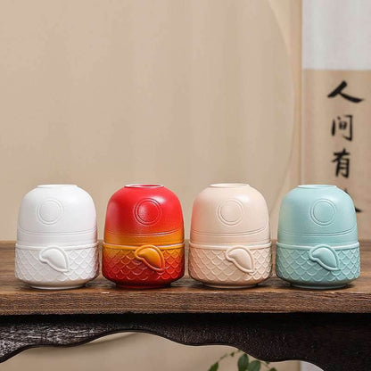 Chinese Koi Kuaike Cup Portable Gongfu Tea Set for Outdoor Gift - STAR8S