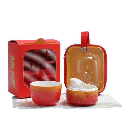 Chinese Koi Kuaike Cup Portable Gongfu Tea Set for Outdoor Gift - STAR8S
