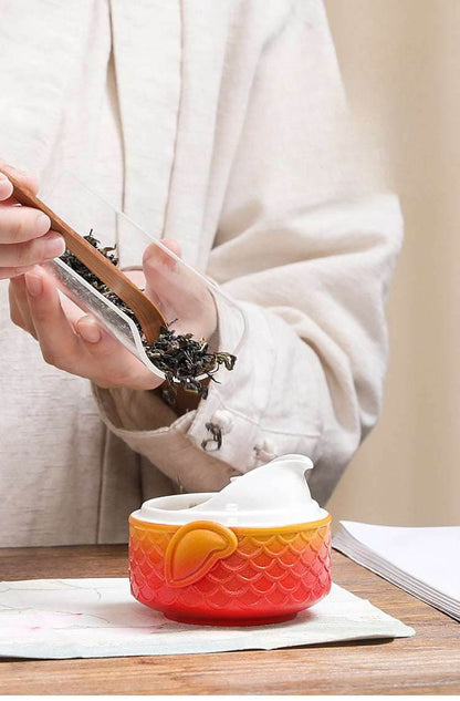 Chinese Koi Kuaike Cup Portable Gongfu Tea Set for Outdoor Gift - STAR8S