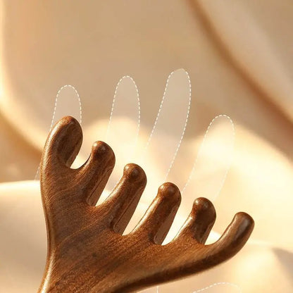 Chinese Massage Comb – Five - Claw Head Meridian Tool, Relaxing & Revitalizing Health Care - STAR8S