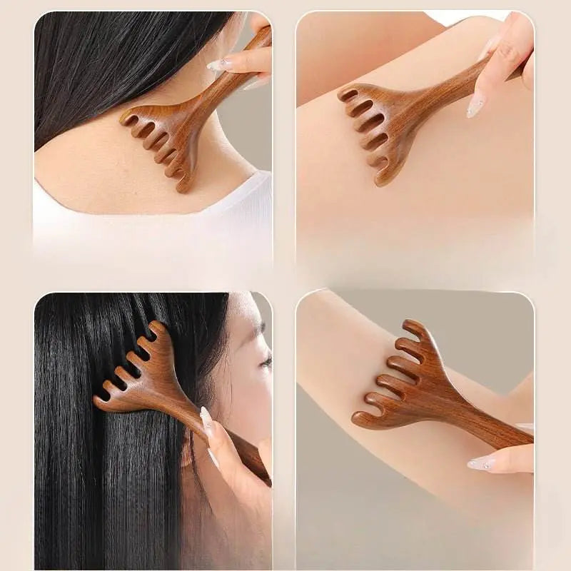 chinese massage comb – five - claw head meridian tool, relaxing & revitalizing health care - star8s