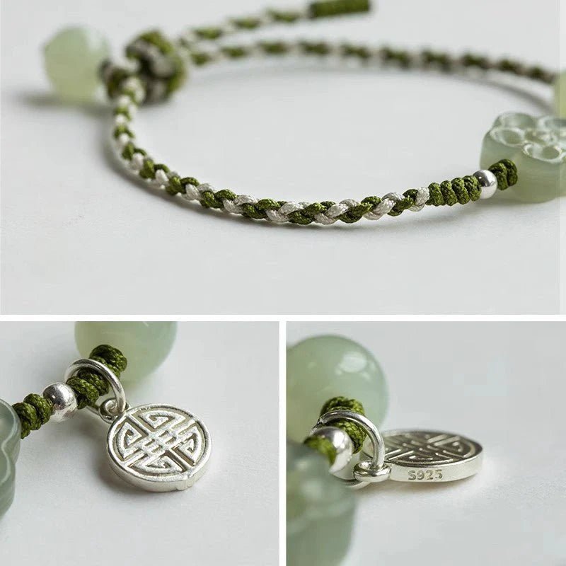 chinese plum blossom bracelet‌ - genuine hetian jade & fu | star8s - star8s