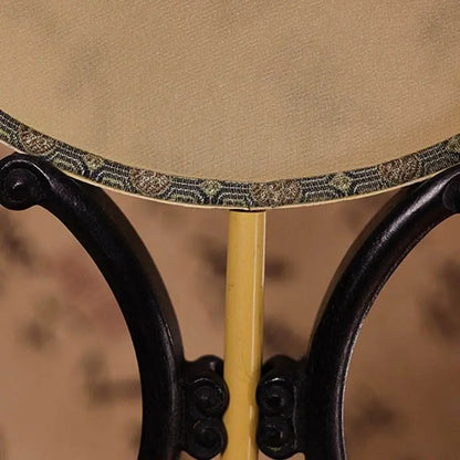 Chinese Suzhou Double - Sided Embroidered Round Fan with Winter Jasmine - STAR8S