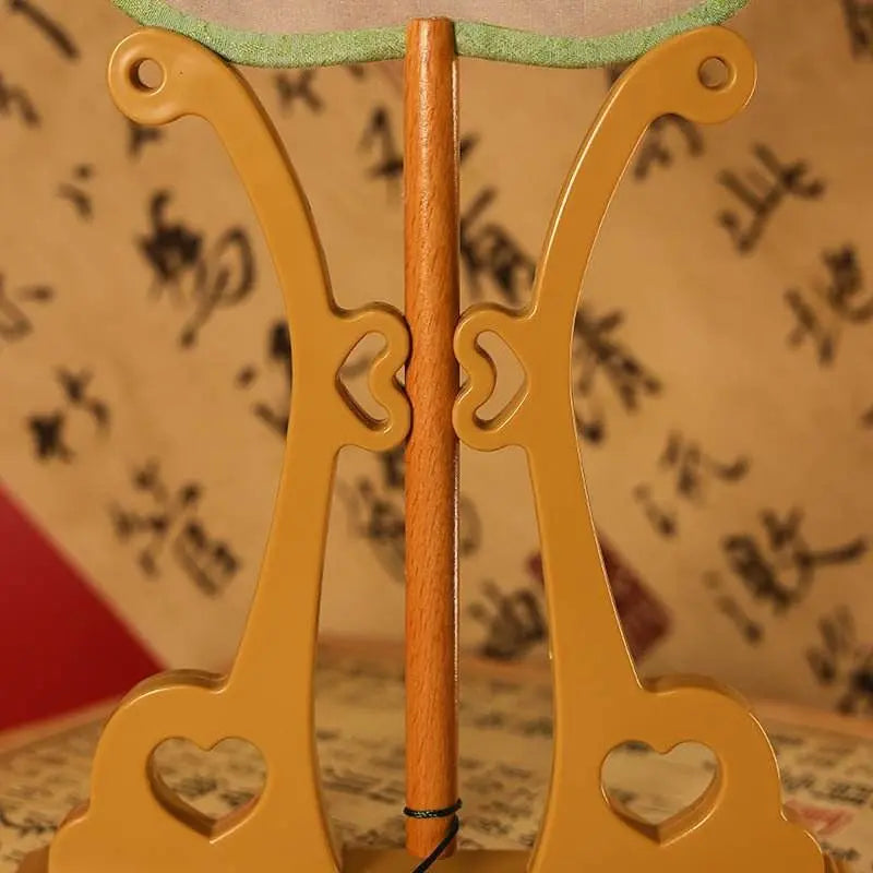 Chinese Suzhou Green Magnolia Double - Sided Embroidered Round Fan for Hanfu & Dance - STAR8S