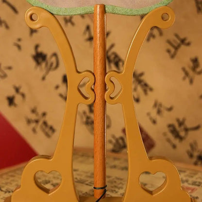 Chinese Suzhou Green Magnolia Double - Sided Embroidered Round Fan for Hanfu & Dance - STAR8S