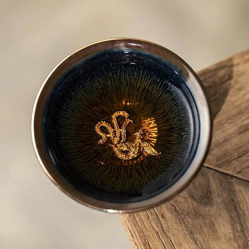 chinese tea cups handmade yaobian jian zhan ceramic artisan - star8s