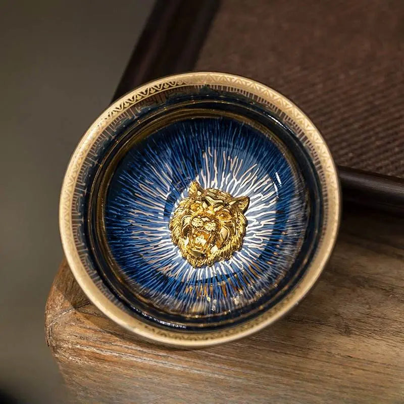 Chinese Tea Cups Handmade Yaobian Jian Zhan Ceramic Artisan - STAR8S