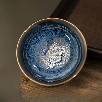 Chinese Tea Cups Handmade Yaobian Jian Zhan Ceramic Artisan - STAR8S