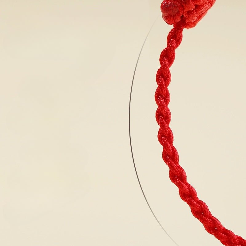 Chinese Zodiac Jade Bracelet‌ - Hetian Jade & Red String for Luck & Protection - STAR8S