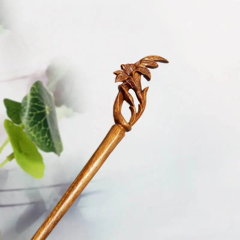 classical ebony hairpin for hanfu bun ballerina bun elegant choice - star8s