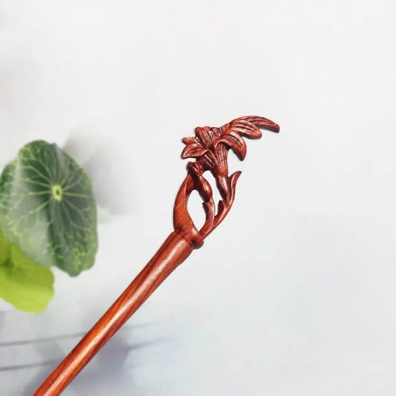 Classical Ebony Hairpin for Hanfu Bun Ballerina Bun Elegant Choice - STAR8S