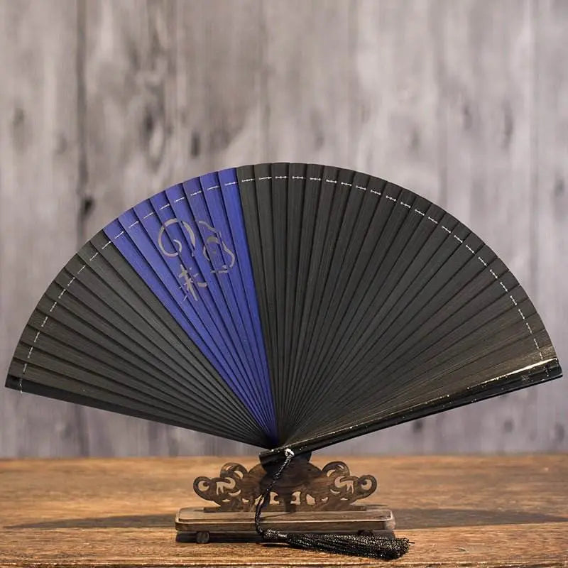 creative zodiac all - bamboo folding fan, simple and stylish with ancient charm - star8s