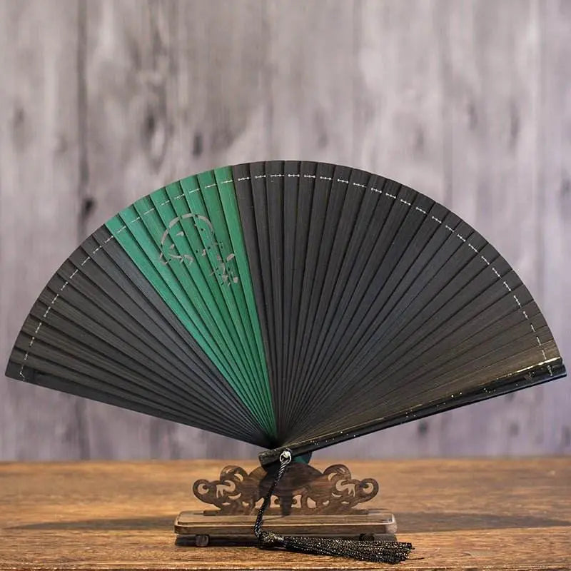 creative zodiac all - bamboo folding fan, simple and stylish with ancient charm - star8s