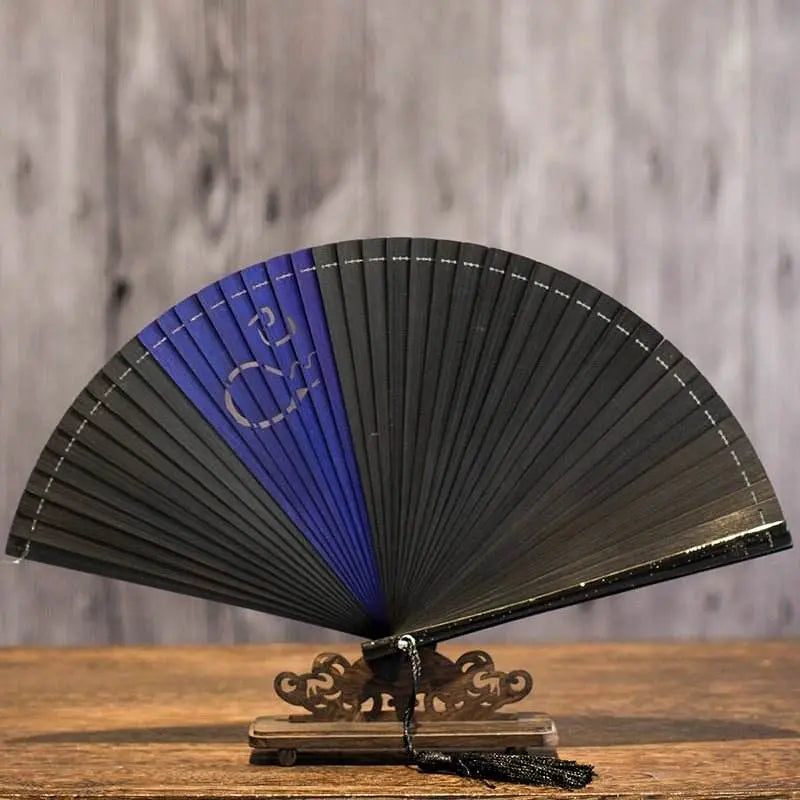creative zodiac all - bamboo folding fan, simple and stylish with ancient charm - star8s