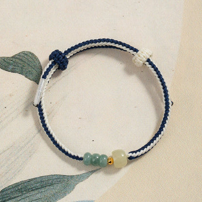 Cultural Red String Bracelet: 999 Silver Safety Disc Gold Plated | STAR8S