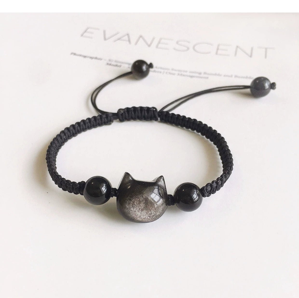 cute cat head bracelet: strawberry crystal couple gift | star8s