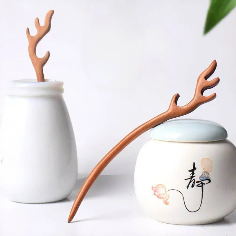 DIY Peach Wood Hairpin Kit: Make a Love - token for Her with Your Hands - STAR8S