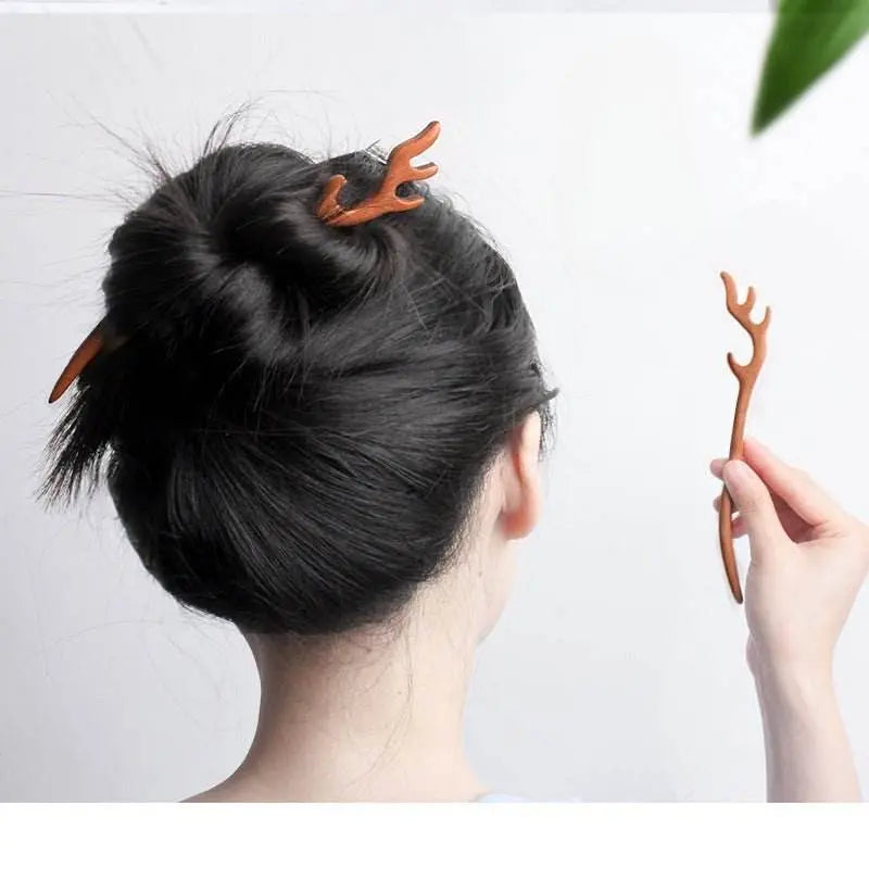 diy peach wood hairpin kit: make a love - token for her with your hands - star8s