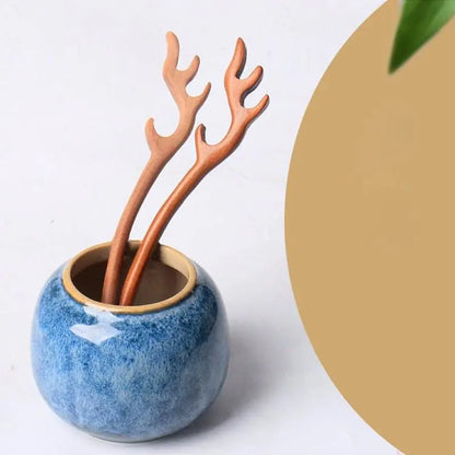 DIY Peach Wood Hairpin Kit: Make a Love - token for Her with Your Hands - STAR8S