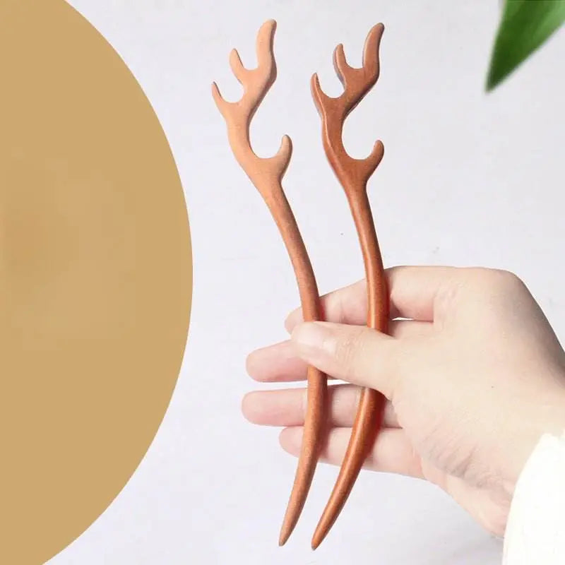 diy peach wood hairpin kit: make a love - token for her with your hands - star8s