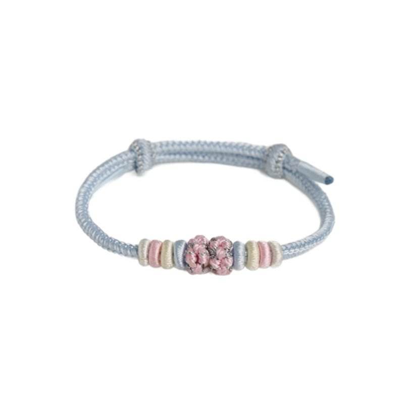 diy peach - blossom knot hand rope semi - finished product, ethnic - style fashion jewelry for women - star8s