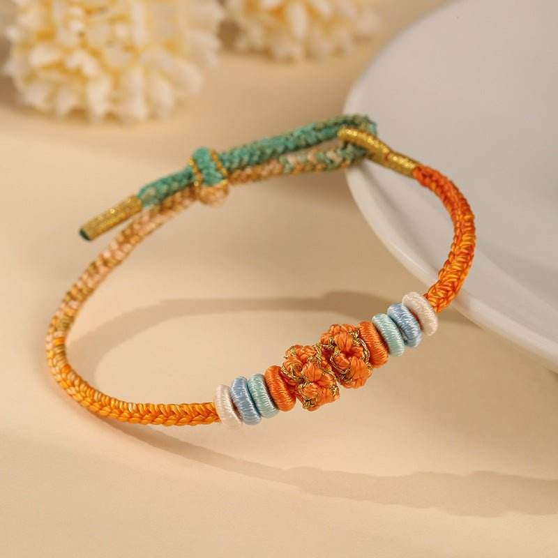 DIY Peach - blossom Knot Hand Rope Semi - finished Product, Ethnic - style Fashion Jewelry for Women - STAR8S