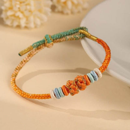 DIY Peach - blossom Knot Hand Rope Semi - finished Product, Ethnic - style Fashion Jewelry for Women - STAR8S